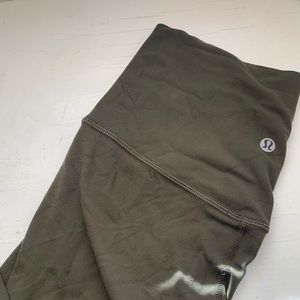Size 4 olive green lululemon align pants